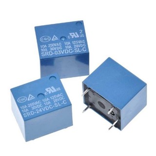 Relay, role 5v,12v,24v 4 chân ,5 chân songle - 5v -10a 12v-10a