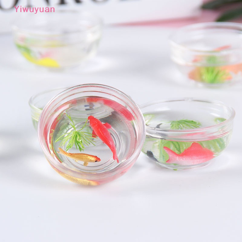 Đồ trang trí Hồ Cá Mini Bằng PVC Trang Trí Nhà Búp Bê Mới