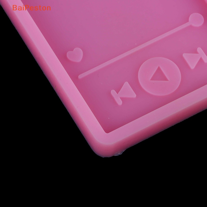 Khuôn Silicone Làm Móc Khóa Nhựa Resin UV Hình Nốt Nhạc DIY
