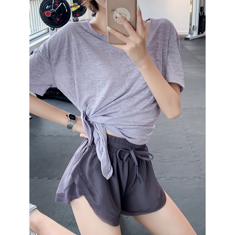 Áo Thun Thể Thao Tay Ngắn Dáng Rộng Plus Size Cho Nữ