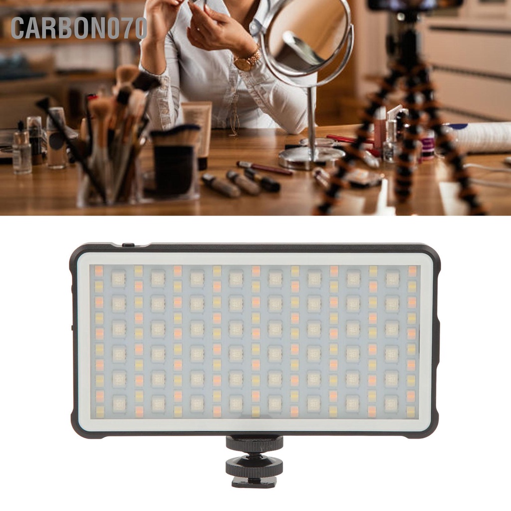 Carbon070 Bảng điều khiển ánh sáng máy ảnh RGB có thể sạc lại đầy đủ màu sắc di động cho Hội nghị truyền hình chụp vlog