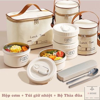 Hộp cơm giữ nhiệt - Hộp cơm trưa văn phòng Inox 304 cao cấp