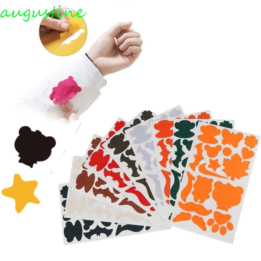 Augustine Miếng Dán PVC Đầy Màu Sắc Chống Thấm Nước Có Lỗ Rips Có Thể Giặt Rửa Trang