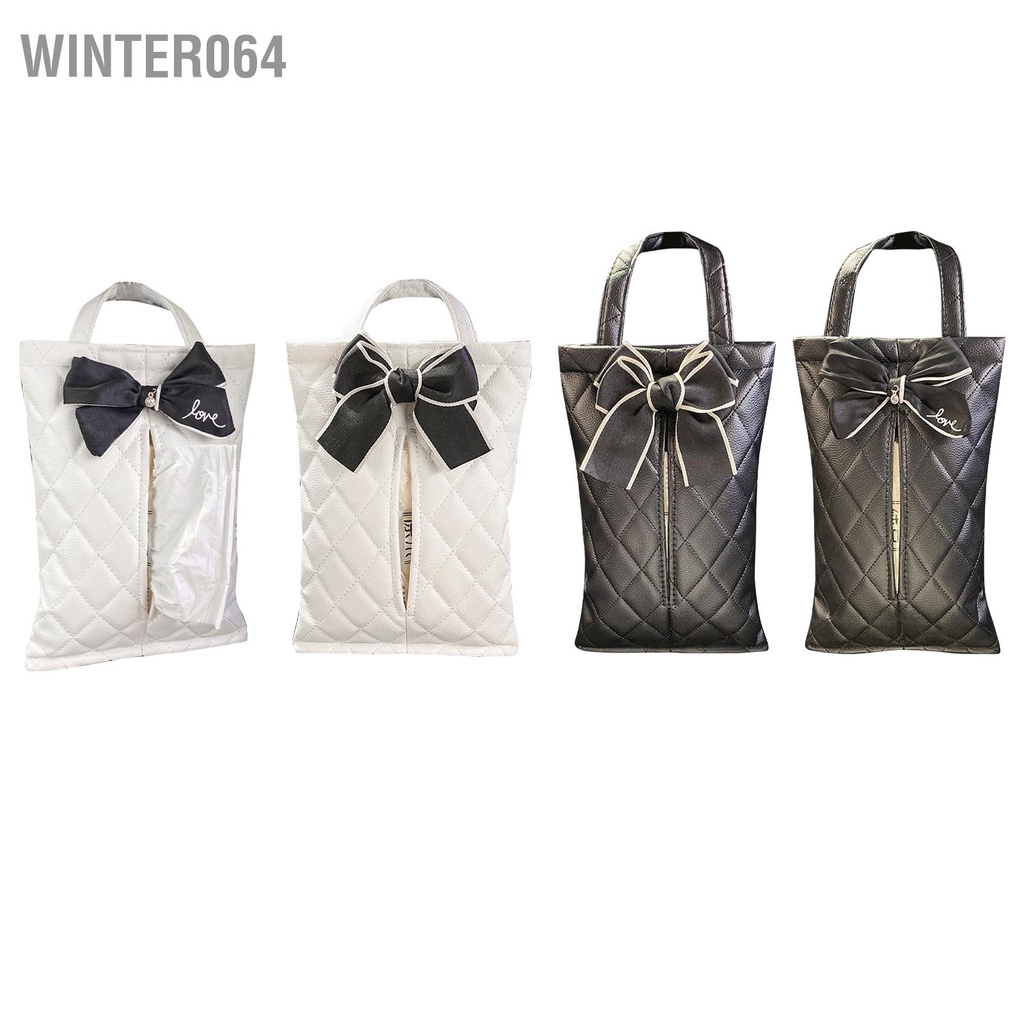 Winter064 Túi đựng khăn giấy treo ô tô Ngoại hình đáng yêu chống nước cho mọi loại xe