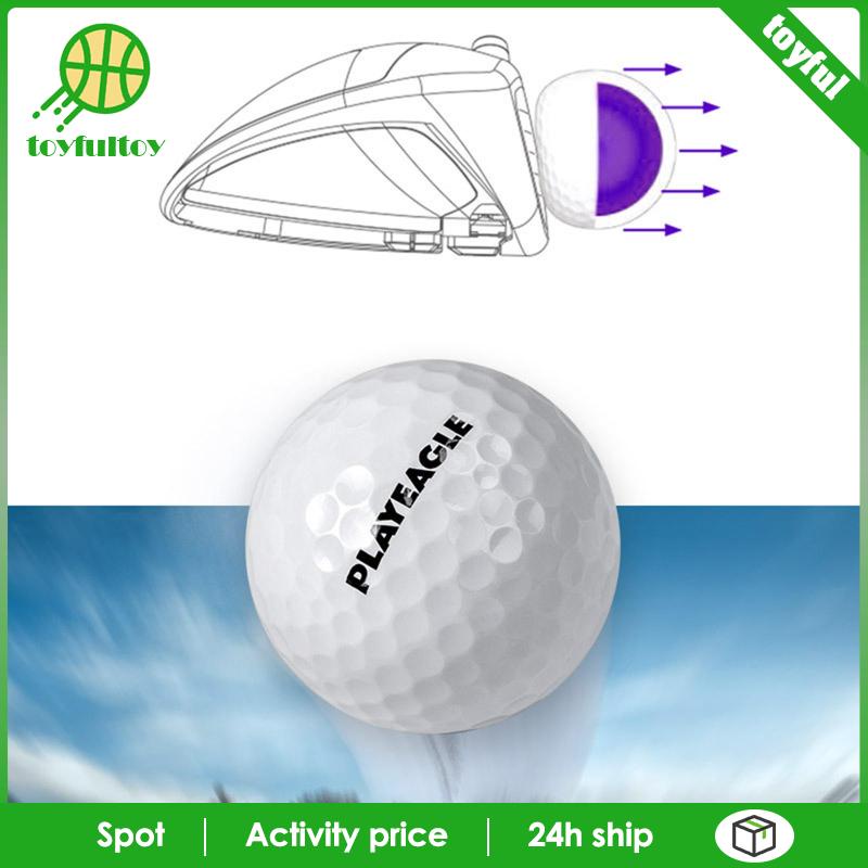 Set 10 Quả Bóng Golf Hai Lớp Màu Trắng Cho Nam