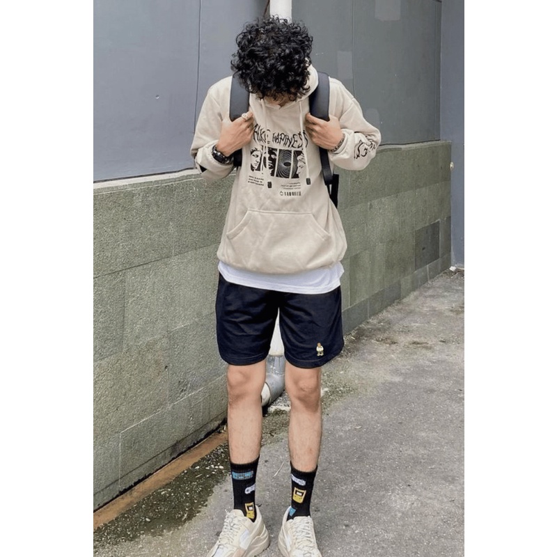 Quần Short Nỉ Thêu Hình Gấu