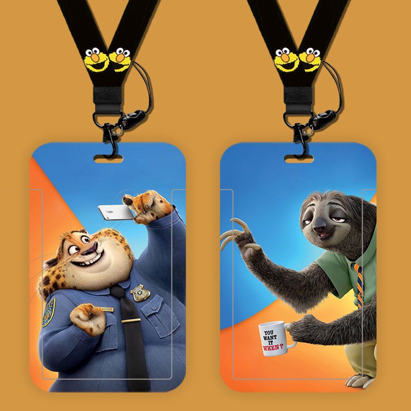 Ví Đựng Thẻ ID / Danh Thiếp Họa Tiết Hoạt Hình Zootopia Cho Nam