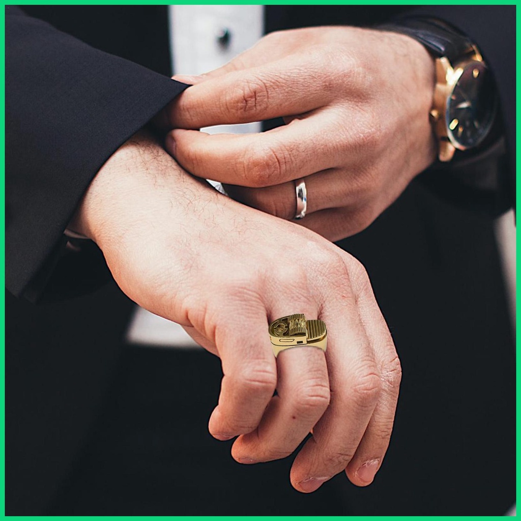 Nhẫn Nam Bằng Hợp Kim Thiết Kế Sáng Tạo Phong Cách Punk Âu Mỹ