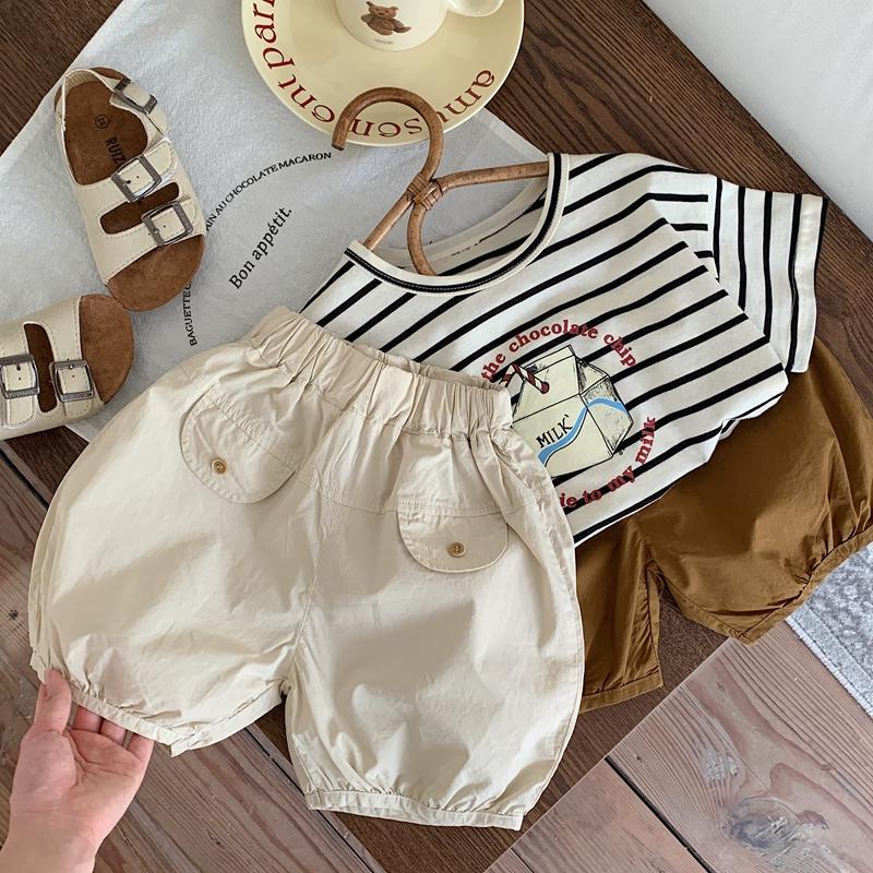 Quần Short Dáng Rộng Thoáng Khí Phong Cách Hàn Quốc Thời Trang Mùa Hè Mới Cho Bé Trai