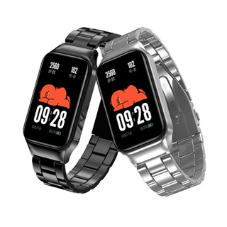 Dây Xiaomi Mi Band 8 Active Dây đeo kim loại bằng thép không gỉ Ba hạt Vòng đeo tay Redmi Band 2