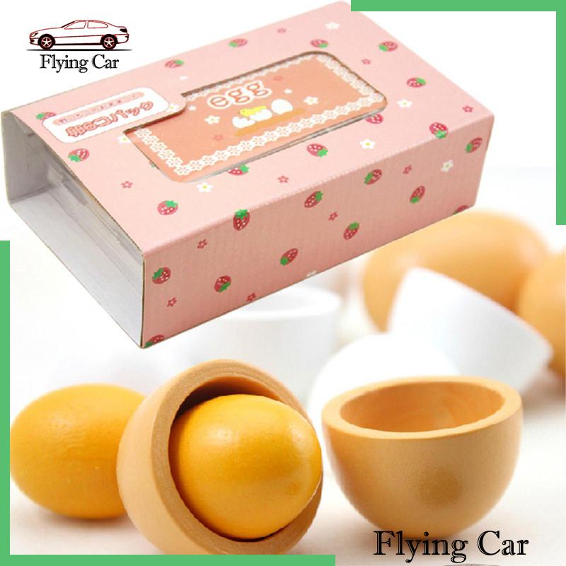 Bộ 2 Quả Trứng Đồ Chơi Bằng Gỗ Dành Cho Bé