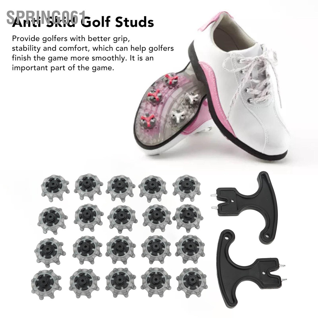 Spring061 20 Chiếc Golf Gai Thay Thế Với Móng Kéo TPU Dễ Dàng Chống Trượt Đinh Cho Giày