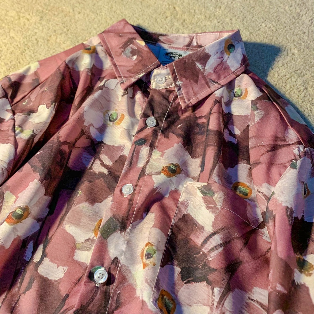 NRVP Áo Sơ Mi Nữ Ngắn Tay In Họa Tiết Độc Đáo Phong Cách Hàn Quốc Mới