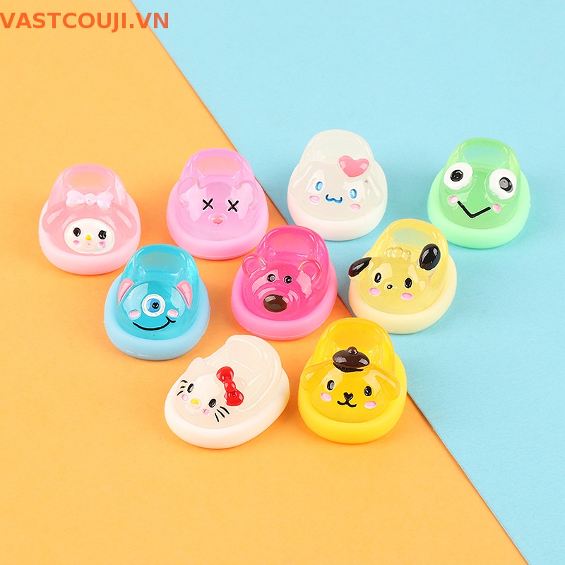 Kẹp Tóc Nhựa Hoạt Hình VASTJI Sanrios Pochacco Cinnamoroll Kuromi Phát Sáng Đáng Yêu Diy