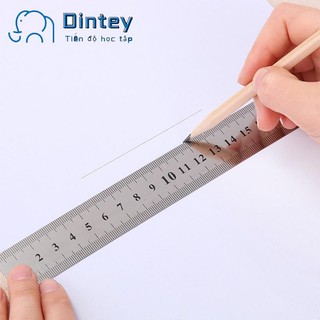 🍟mujicici🍟Thước kẻ sắt 15cm, 20cm, 30cm, sắt không gỉ