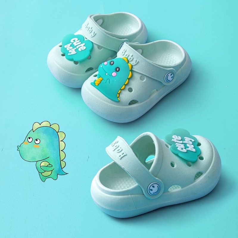 Dép Crocs Đục Lỗ Mềm Mại Chống Trượt Thời Trang Mùa Hè Cho Bé Trai Và Gái