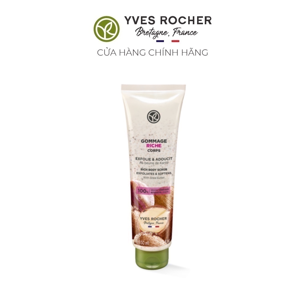 Làm sạch tế bào chết cơ thể Yves Rocher SHEA RICH BODY SCRUB 150ML