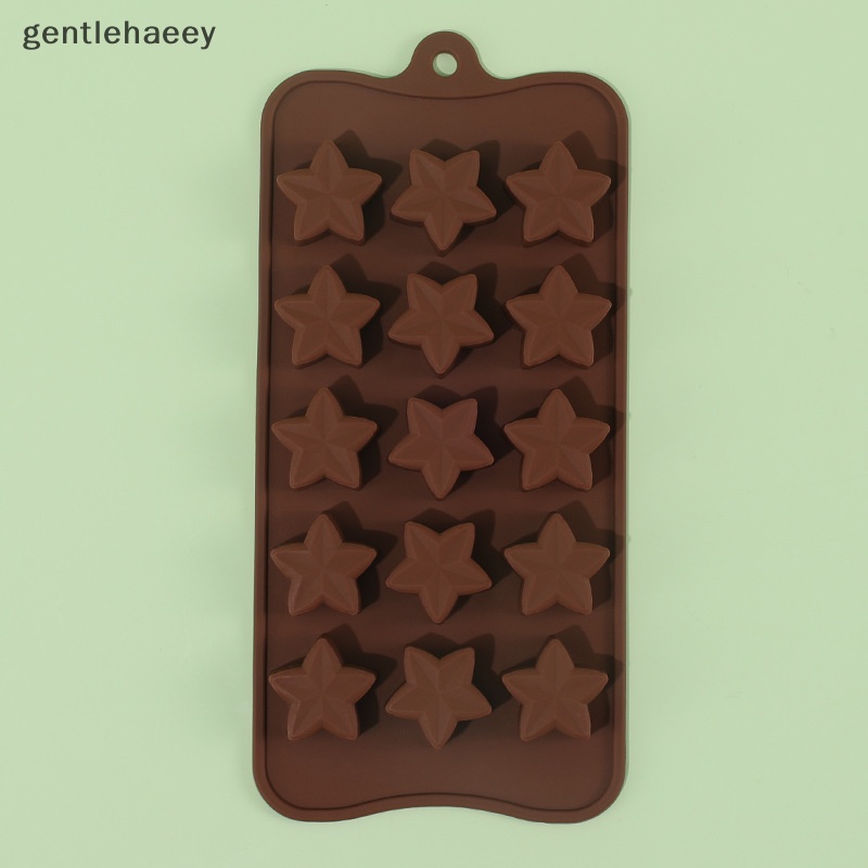 Khuôn Silicone Làm Bánh 15 Ngăn Hình Ngôi Sao Năm Cánh