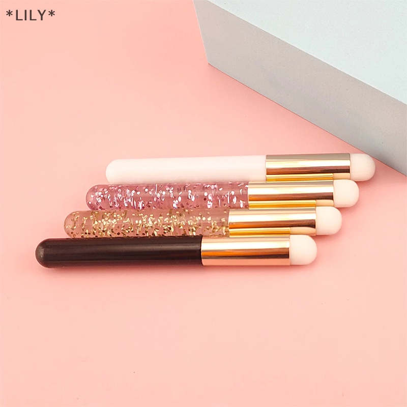 LILY Vòng đầu môi bàn chải trang điểm bàn chải son môi Smudge bàn chải mini Blush bàn chải uuu