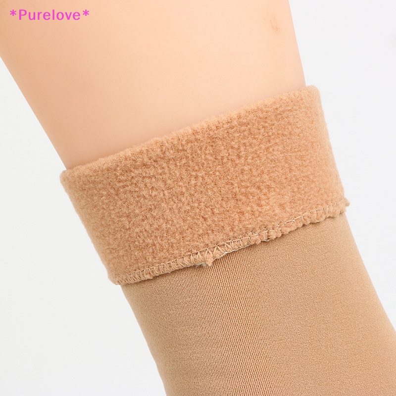 1 Đôi Vớ Len Cashmere Mềm Giữ Ấm Mùa Đông Màu Trơn Thời Trang Dành Cho Nữ Mới