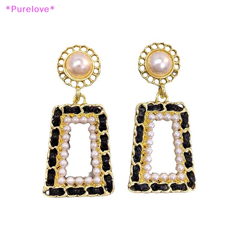 1 Đôi Bông Tai Đính Ngọc Trai Phong Cách Retro Thời Trang Dành Cho Nữ Mới