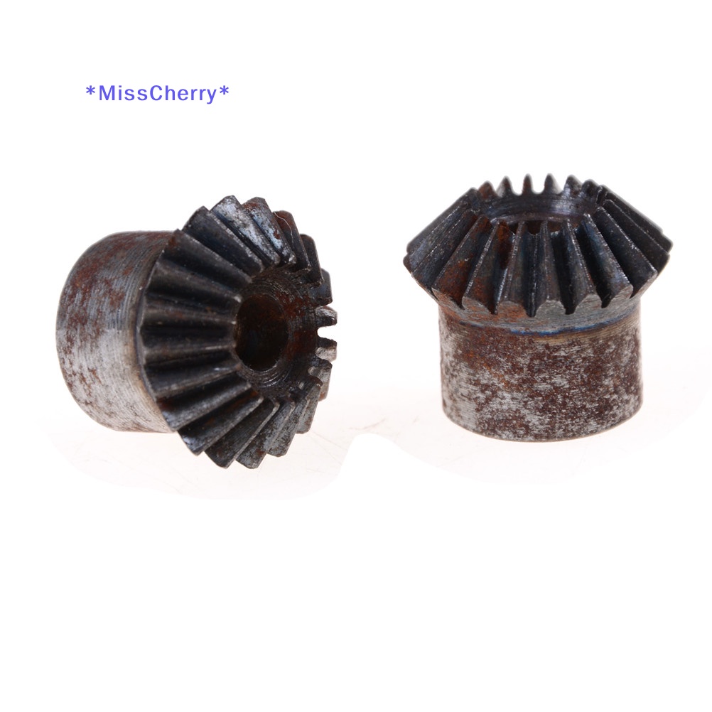 Set 2 Bánh Răng Kim Loại 7mm 1 Mô Đun 20 Răng 7mm 90 Độ Mới