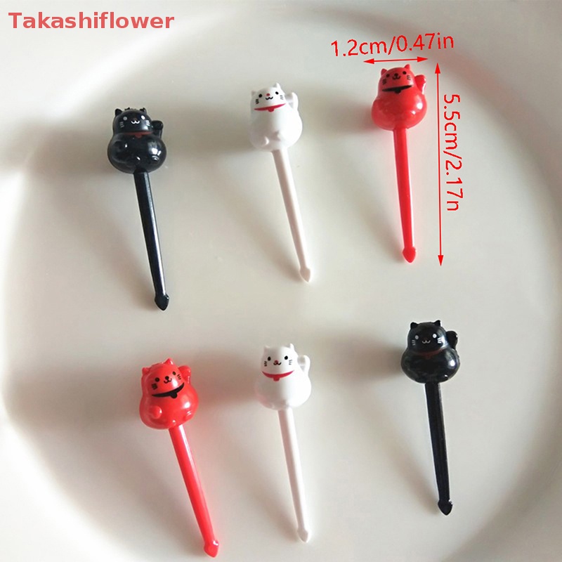 Bộ 6 Nĩa Ăn Trái Cây Hình Động Vật Hoạt Hình Dễ Thương