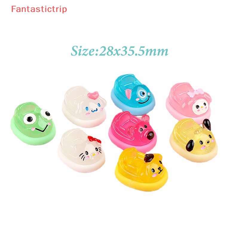[Fantastictrip] Đồ Chơi Tấm Chắn Mô Phỏng Ba Chiều Dạ Quang Bằng Nhựa Resin Trang Sức / Điện Thoại Di Động DIY Mới