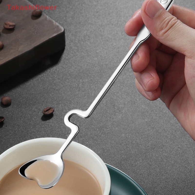 Muỗng Uống Cà Phê Bằng Thép Không Gỉ Đầu Cong