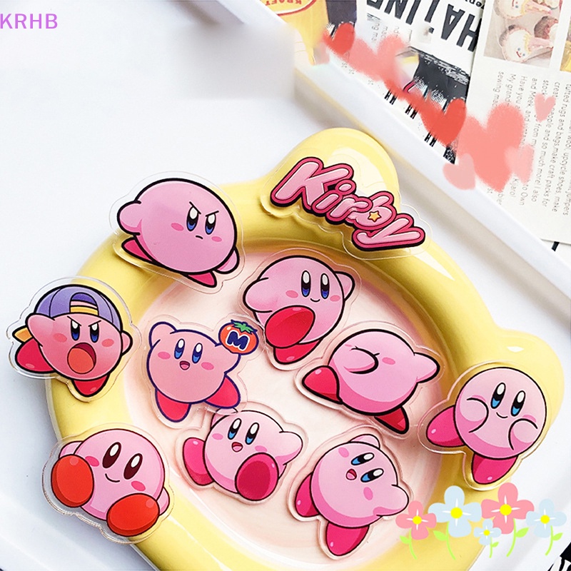 Ghim Cài Áo Hình KRHB Kirby Hoạt Hình Dễ Thương Dành Cho Bé Mới
