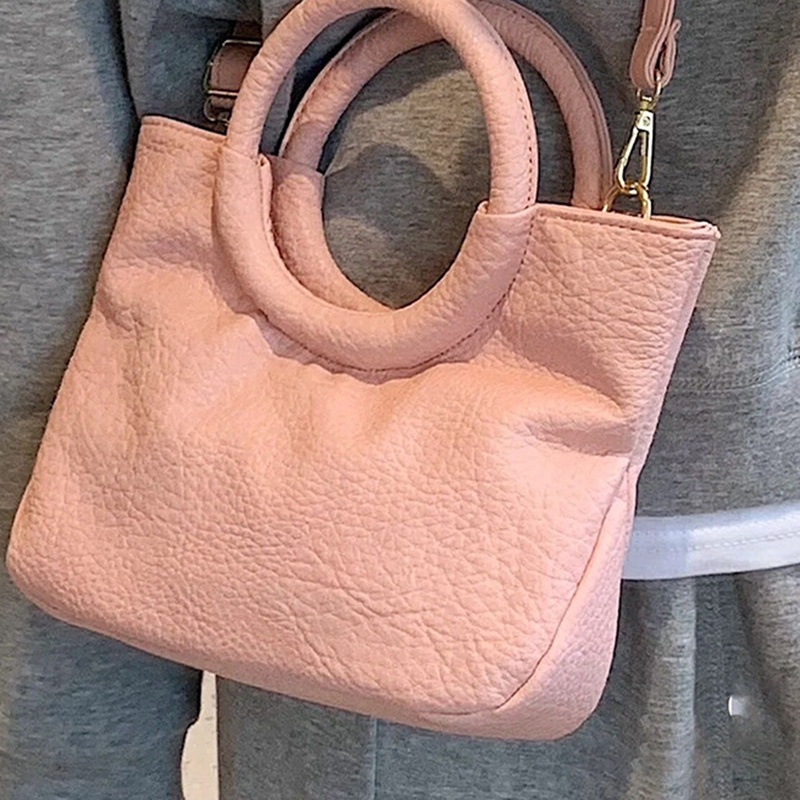 Ielgy Túi Xách Bằng Da Mềm Gấp Được Phong Cách Hàn Quốc Cho Nữ