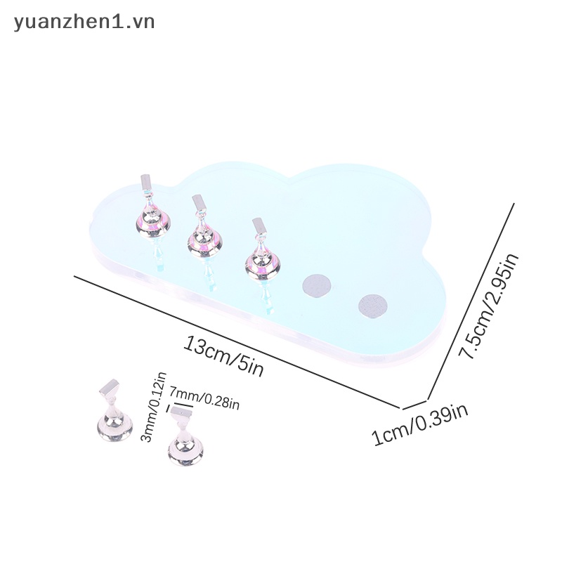 Giá Đỡ Trưng Bày Móng Tay Giả Hình Đám Mây Bằng Acrylic