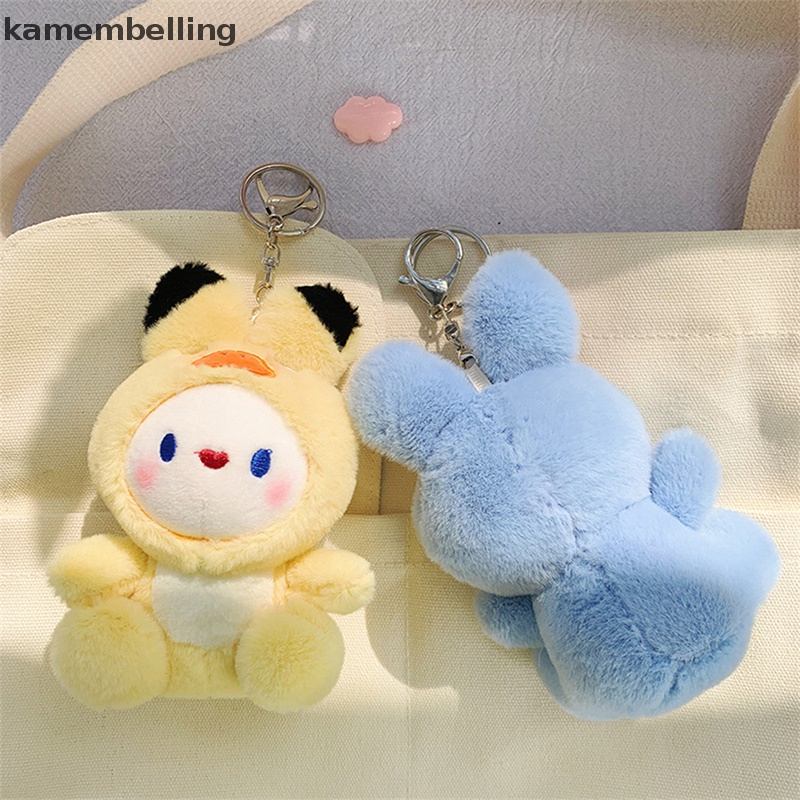 Móc Khóa Hình Thỏ Nhồi Bông Dễ Thương Sáng Tạo