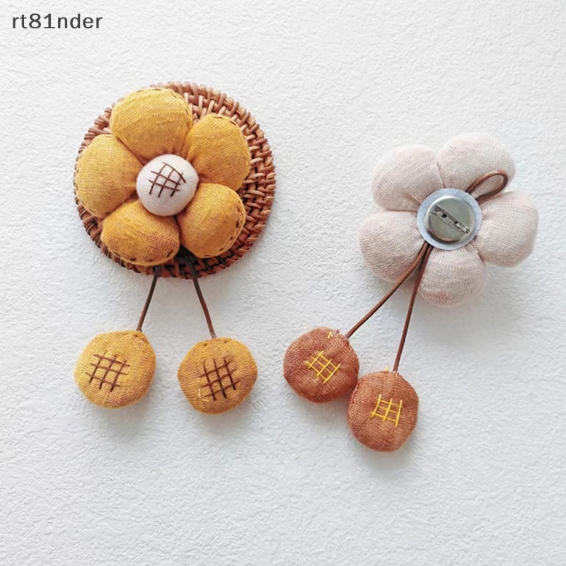 Rt 1 Phụ Kiện Cài Áo Hình Hoa Hướng Dương Vải Dễ Thương DIY