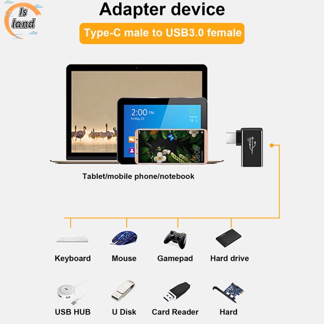 Đầu Chuyển Đổi Otg Usb3.0 Sang Type-c Tốc Độ Cao Sang Usb3.0