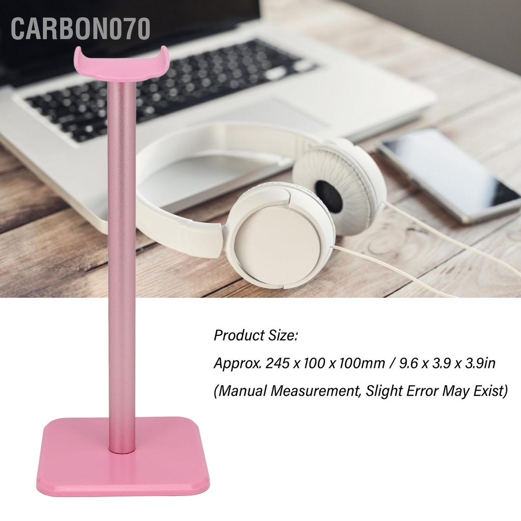 Carbon070 Chân Đế Tai Nghe Góc Tròn Chống Trượt Khay TPU Thanh Kim Loại Chắc Chắn Giá Đỡ Cho Văn Phòng Chơi Game Tại Nhà