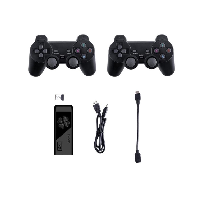 2Pcs M8 Game Console Wireless 2.4G High Defintion Video Classical Gaming Funny Creative 32G Memory Games Stick [Q/15]