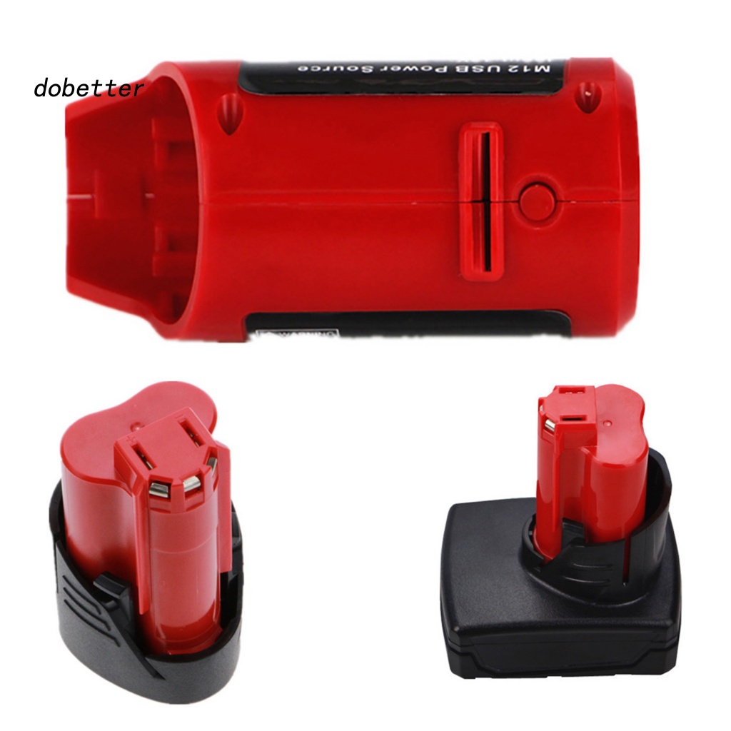 Bộ ChuyểN ĐổI Pin USB DC 12V Cho Milwaukee 49-24 - 2310 48-59 - 1201 M12