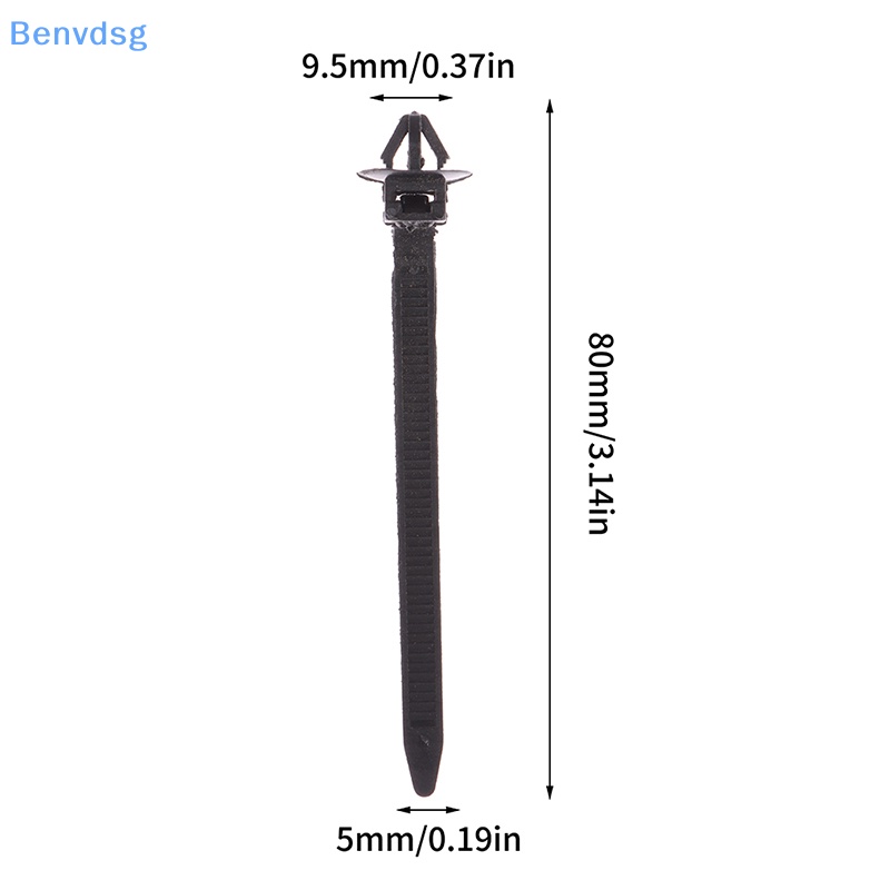 Bộ 10 Dây Buộc Dây Cáp Bằng Nylon Có Khóa Kéo Tiện Dụng Cho Xe Hơi