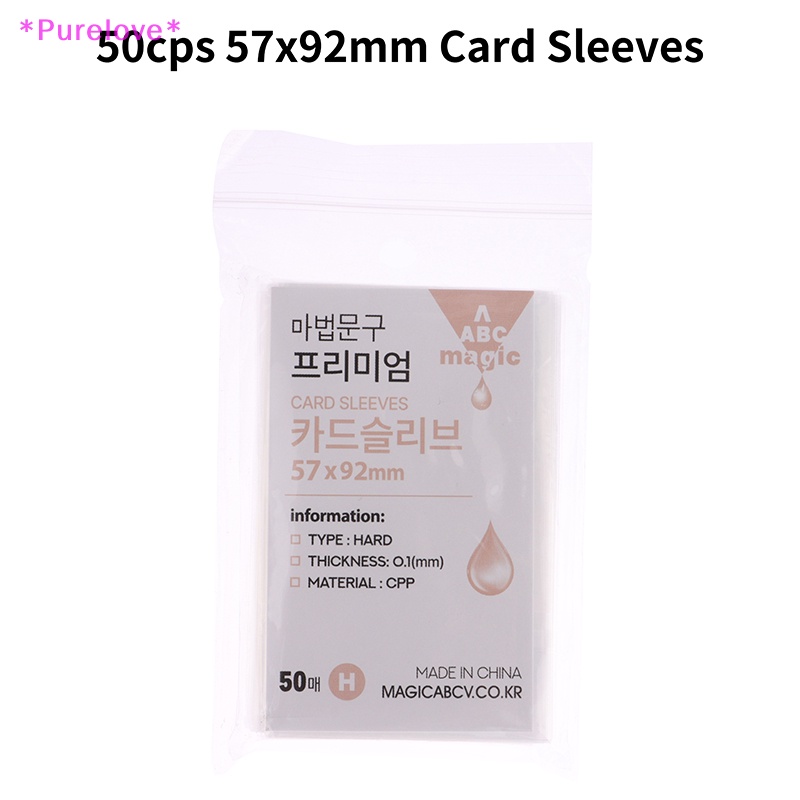 Set 50 Tấm Phim Bọc Bảo Vệ Album Ảnh 57 X 92Mm Tiện Dụng Mới