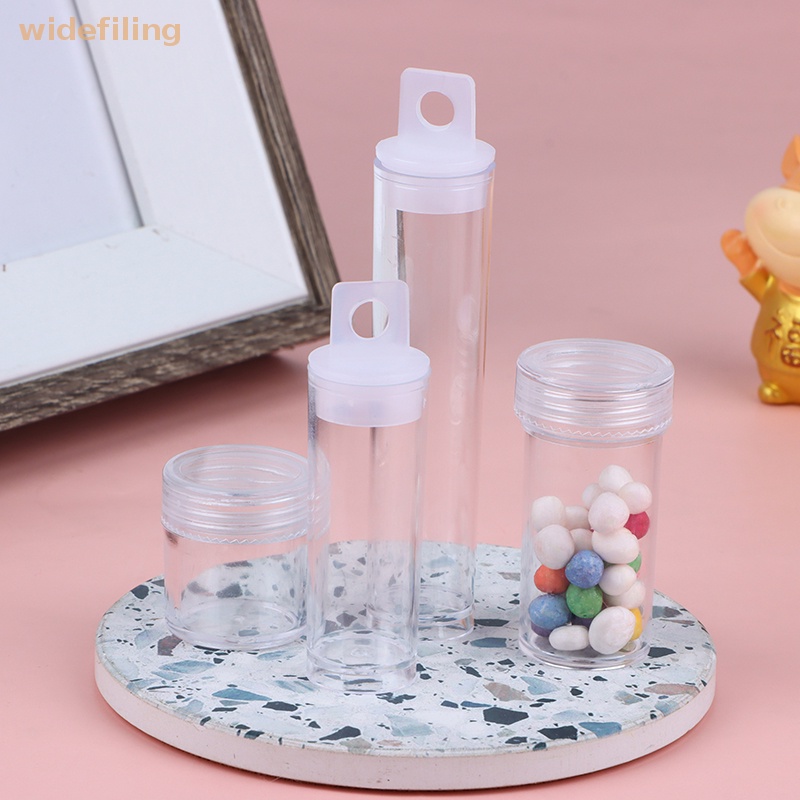 Bộ 2 Hộp Nhựa PP Trong Suốt Hình Trụ Đựng Trang Sức