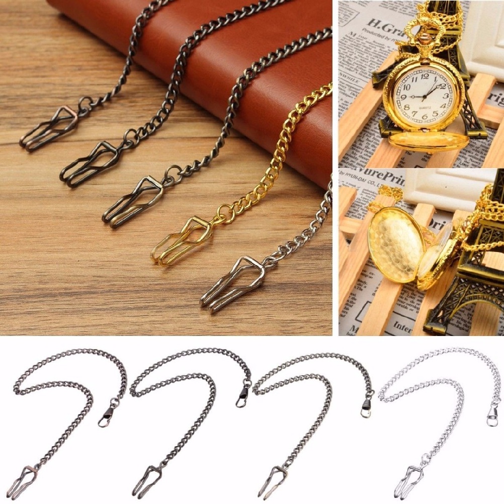 Lianli New Vintage Style Antique Gift Alloy Pocket Watch Holder Necklace Chain/Buckle