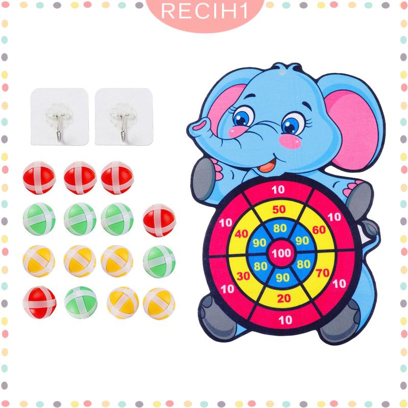 Bộ Trò Chơi Mục Tiêu Dính Kèm 15 Quả Bóng Dính Họa Tiết Hoạt Hình Vui Nhộn Cho Tiệc Bãi Biển