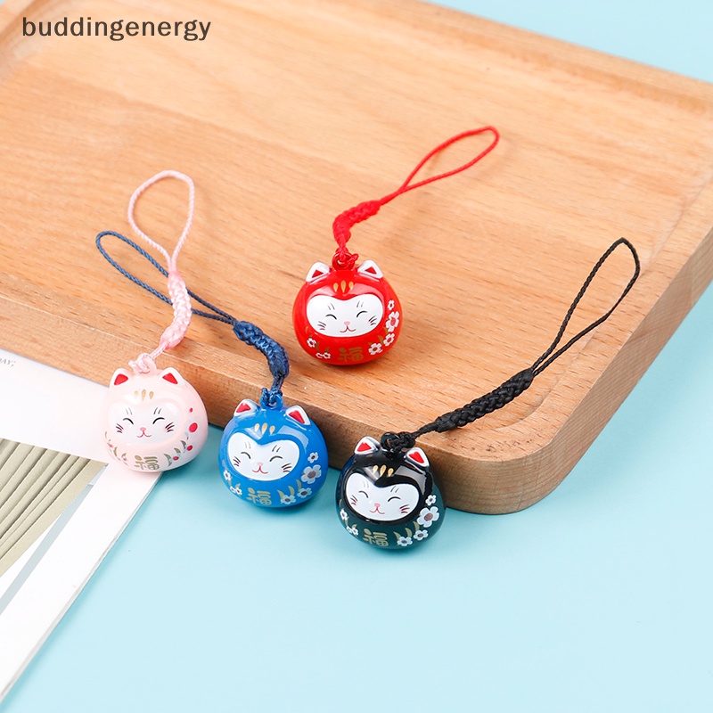 {BUDDI} Móc Khóa Xe Hơi / Túi Xách Hình Mèo May Mắn Maneki Neko Trinkets Hoạt Hình Nhật Bản {BUDDI}