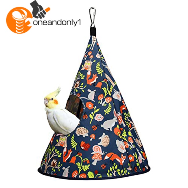 Võng Ngủ Dạng Nón Hình Ngôi Nhà Làm Ấm Cho Chim Vẹt