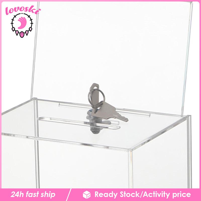 Hộp Sưu Tập Nhận Thức Bằng Acrylic Trong Suốt Có Khóa Lovoski