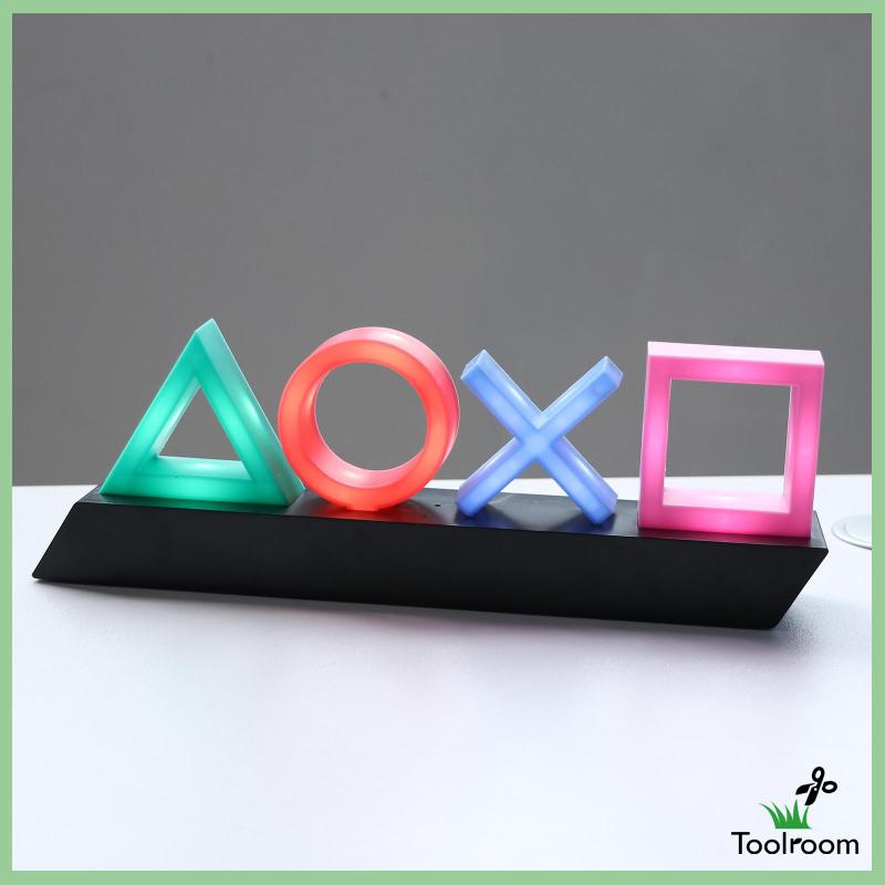 Đèn Led 3 Chế Độ Chiếu Sáng Hình Biểu Tượng Game Độc Đáo