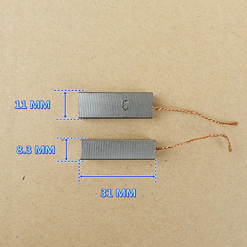 Bộ 2 Động Cơ Chổi Than 83 * 11 * 31mm Thay Thế Cho Máy Hút Bụi