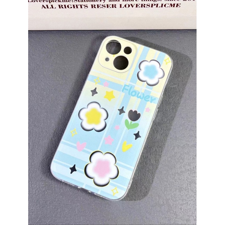 ✅Ốp Điện Thoại Trong Suốt Họa Tiết Hoa Phong Cách Hàn Quốc Cho Iphone13 11max 14pro12ins Apple 1