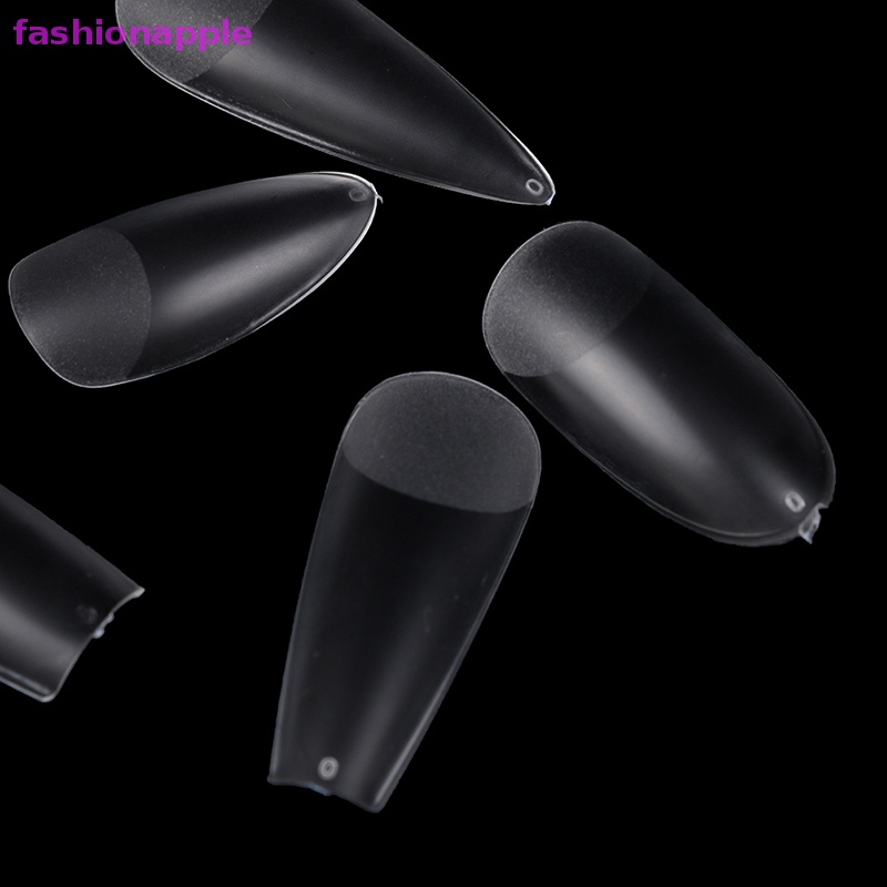 Hộp 500 Móng Tay Giả Trong Suốt Che Phủ Toàn Diện Dùng Cho Salon